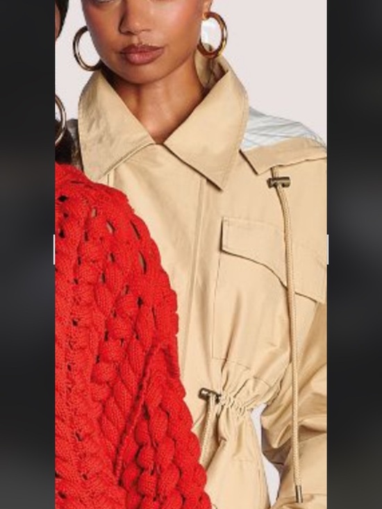 NWT KBB by Kahlana anorak jacket KBB by KAHLANA Women's 'The Cinched Anorak - Picture 3 of 9